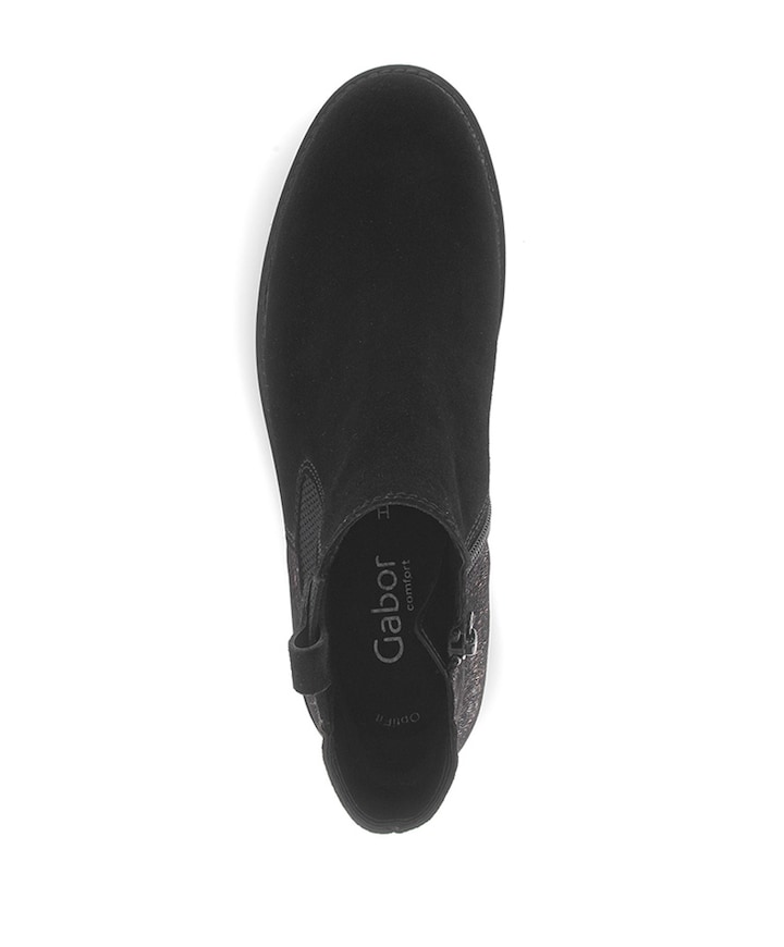 dames enkellaarzen zwart