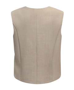 Dames gilet beige