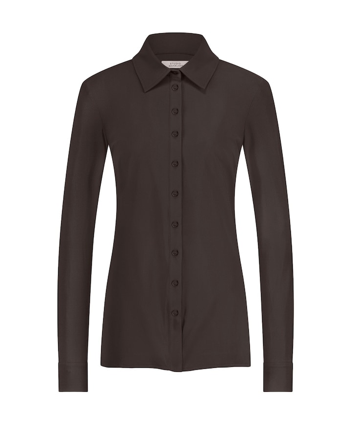 Dames blouse bruin