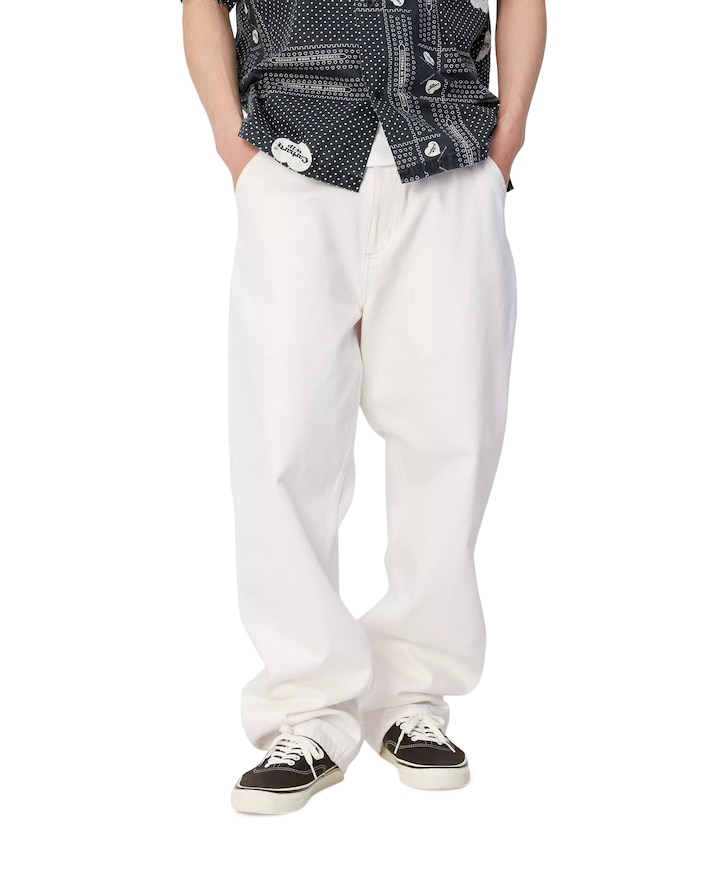 Single Knee Pant Cotton Smith Denim heren jeans ecru