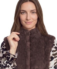 Dames gilet bruin