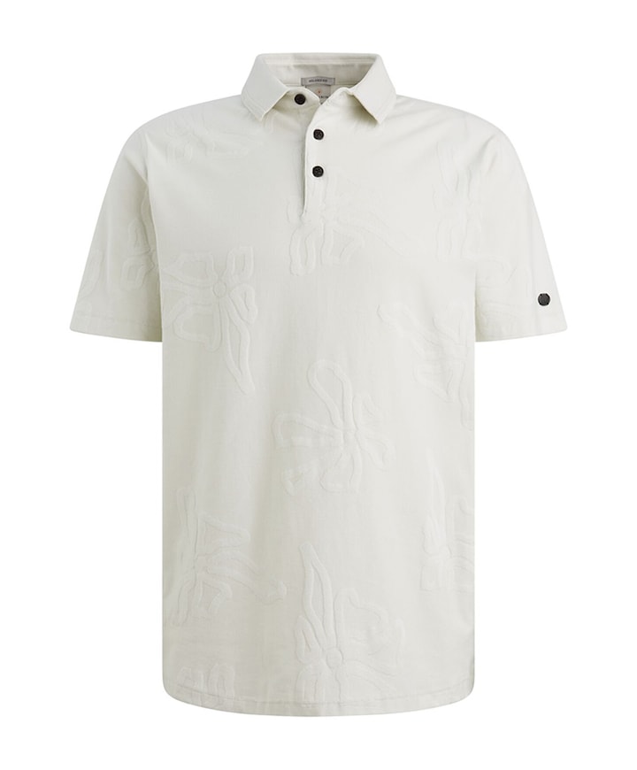 Heren polo ecru