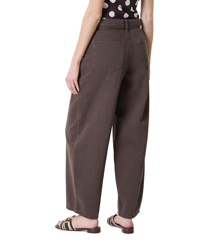 ONLGIANNA-SILLA MW STR BELT dames jeans bruin