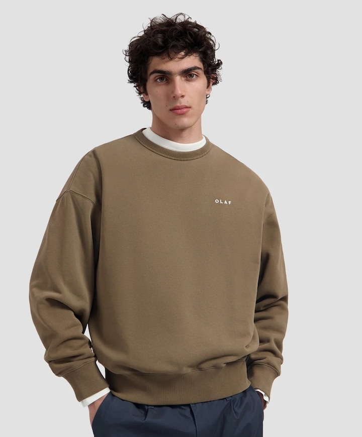 Heren sweater bruin