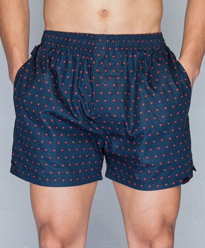 Heren boxershort blauw