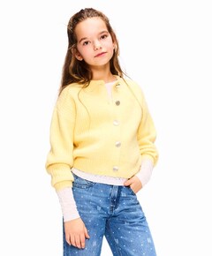 Meisjes vest geel