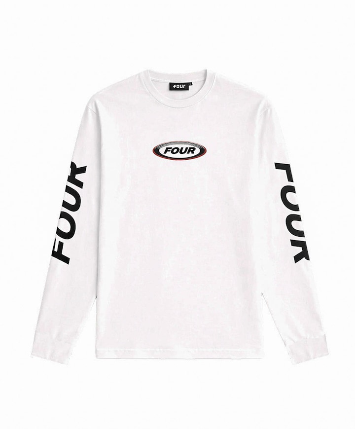 Heren longsleeve wit