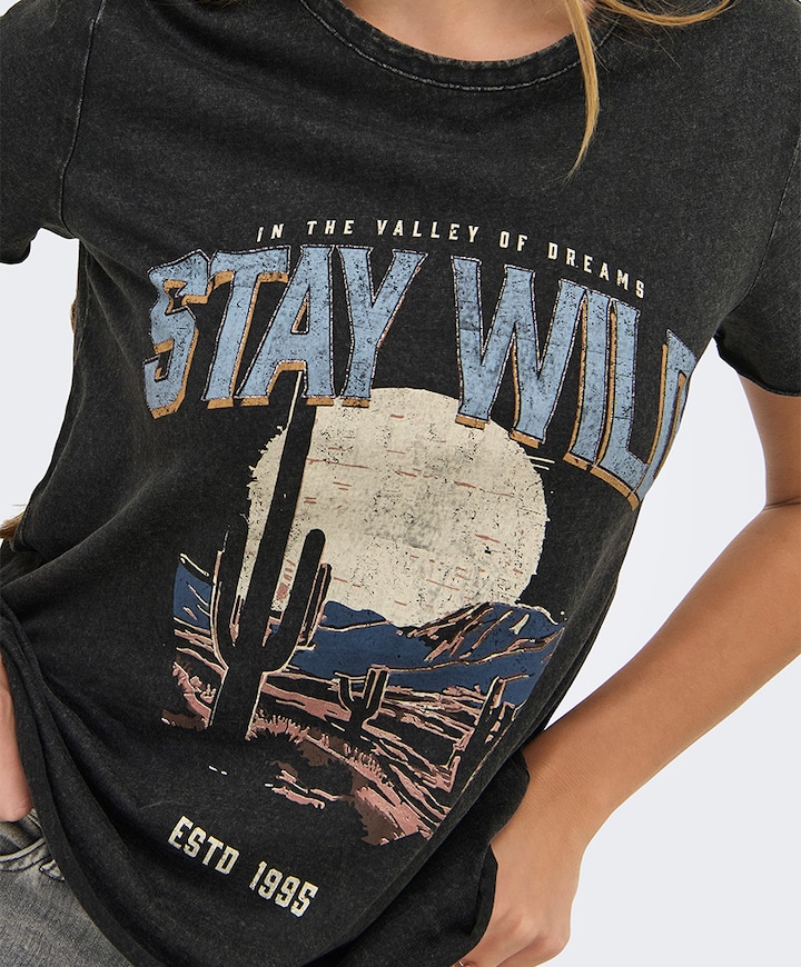 T-shirt zwart