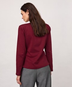 Dames longsleeve bordeaux