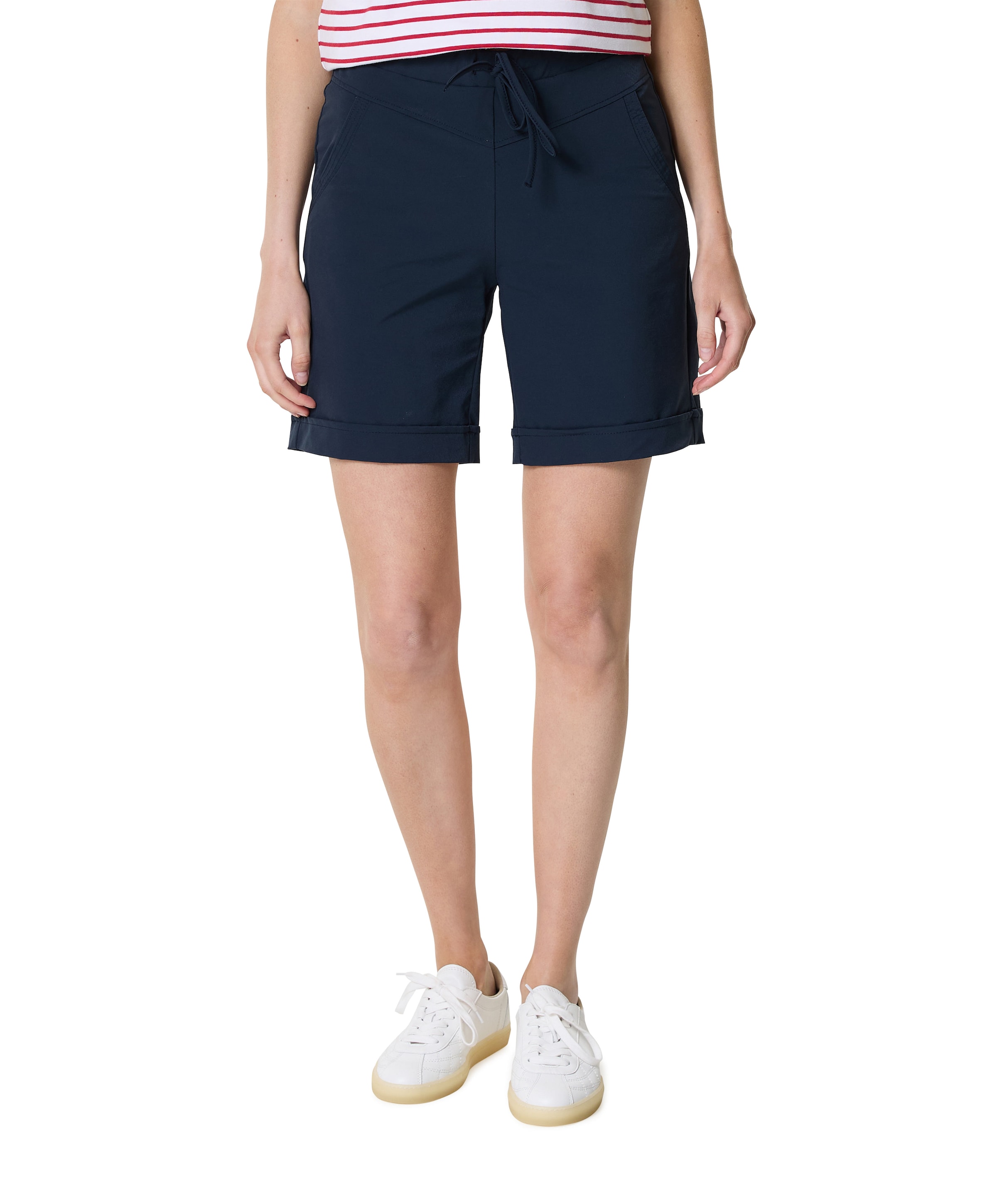 bermuda TRAVEL UNI dames korte broek blauw