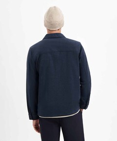 Heren overshirt blauw