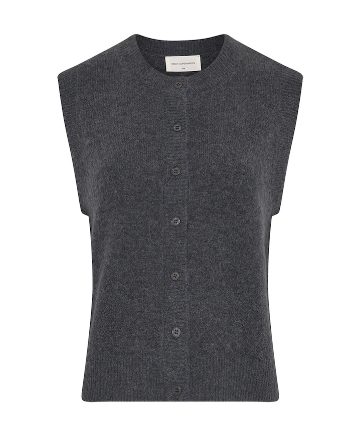 Dames gilet grijs