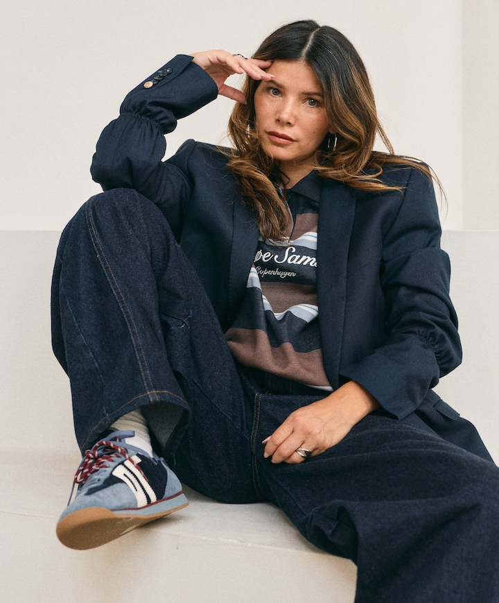 Aliana 8056 Corvette Rinse Goodstuff dames jeans blauw
