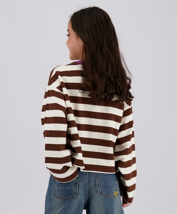 Meisjes longsleeve bordeaux
