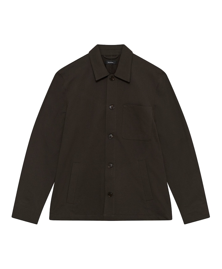 Heren overshirt bruin