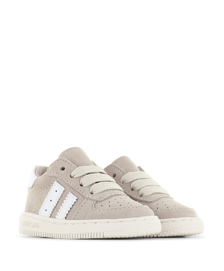 jongens veterschoenen beige