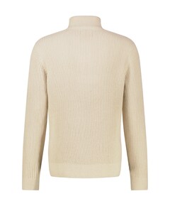 Heren trui met rits beige