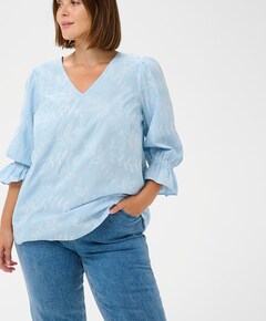 Dames blouse blauw