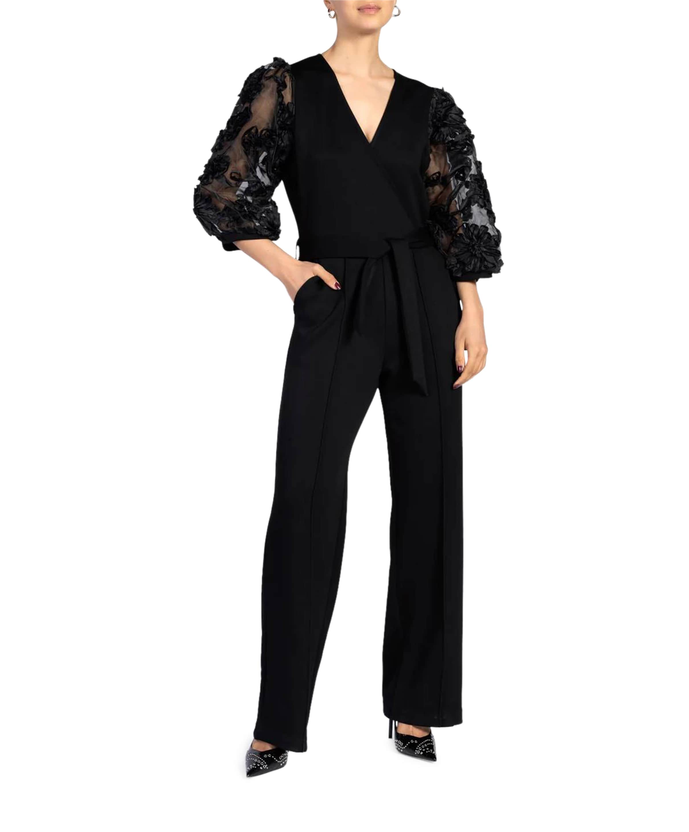 LIZETH VIS 436 dames jumpsuit zwart
