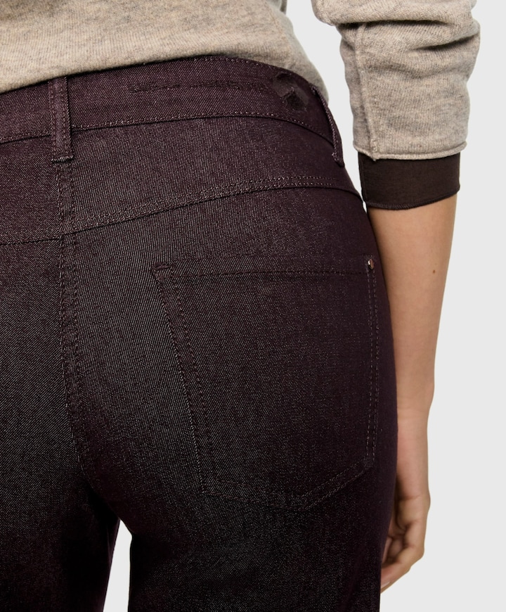 DREAM WIDE dames jeans bruin