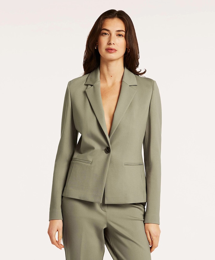 Dames blazer groen