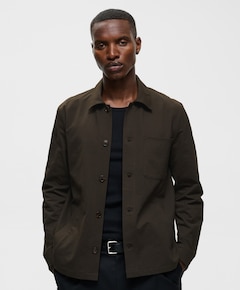 Heren overshirt bruin