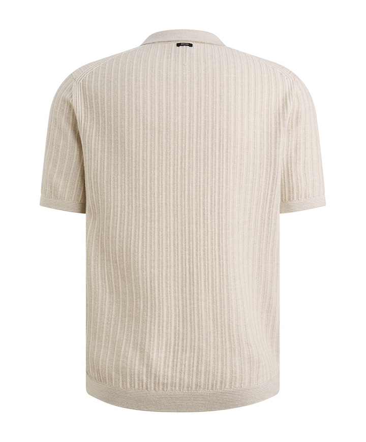 Heren polo beige