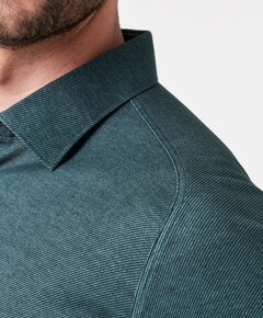 Heren overhemd lange mouw groen