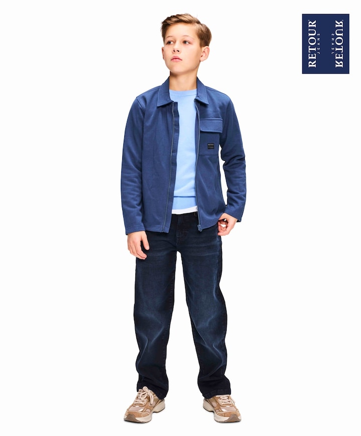 Jongens vest blauw