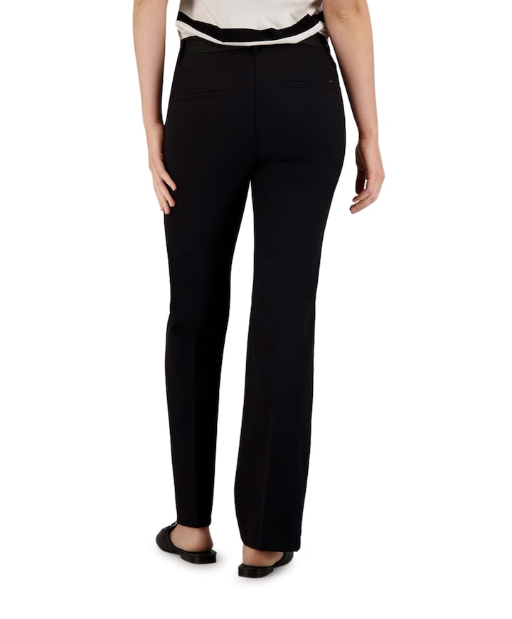 Pull On Slim broek zwart