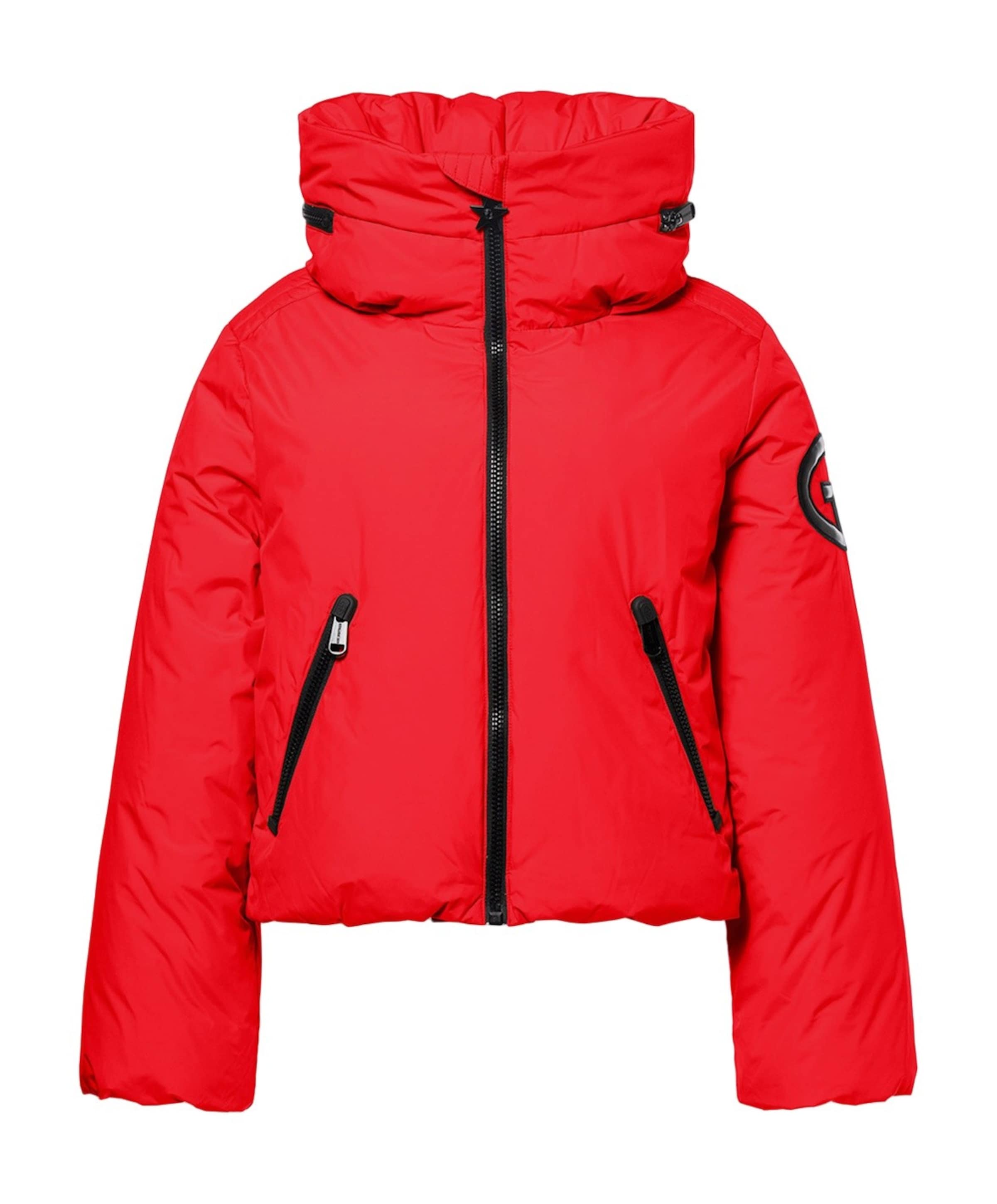 Dames ski-jas rood