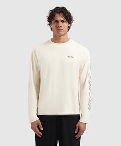 Heren longsleeve ecru