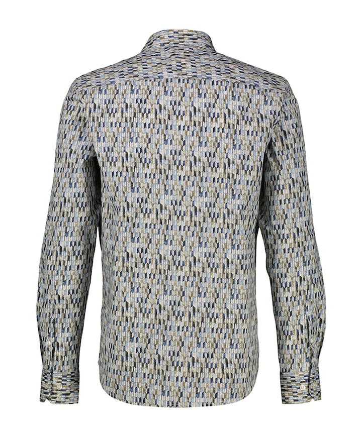 Overhemd lange mouw blauw