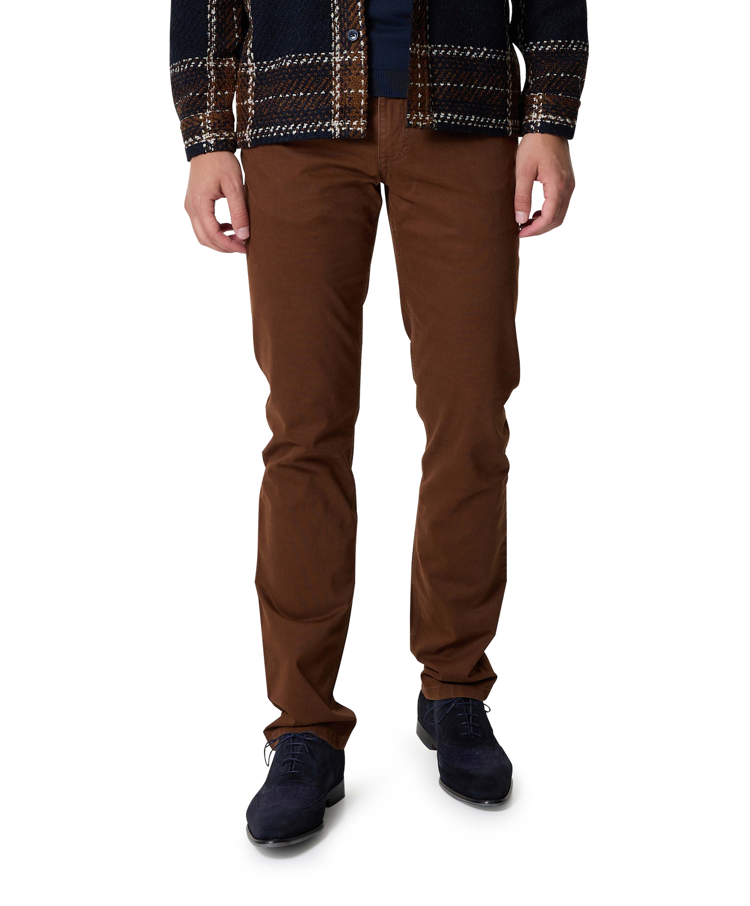 5-Pocket Modern Fit heren broek beige