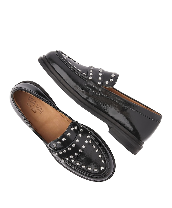 Fae Wylder dames loafers zwart