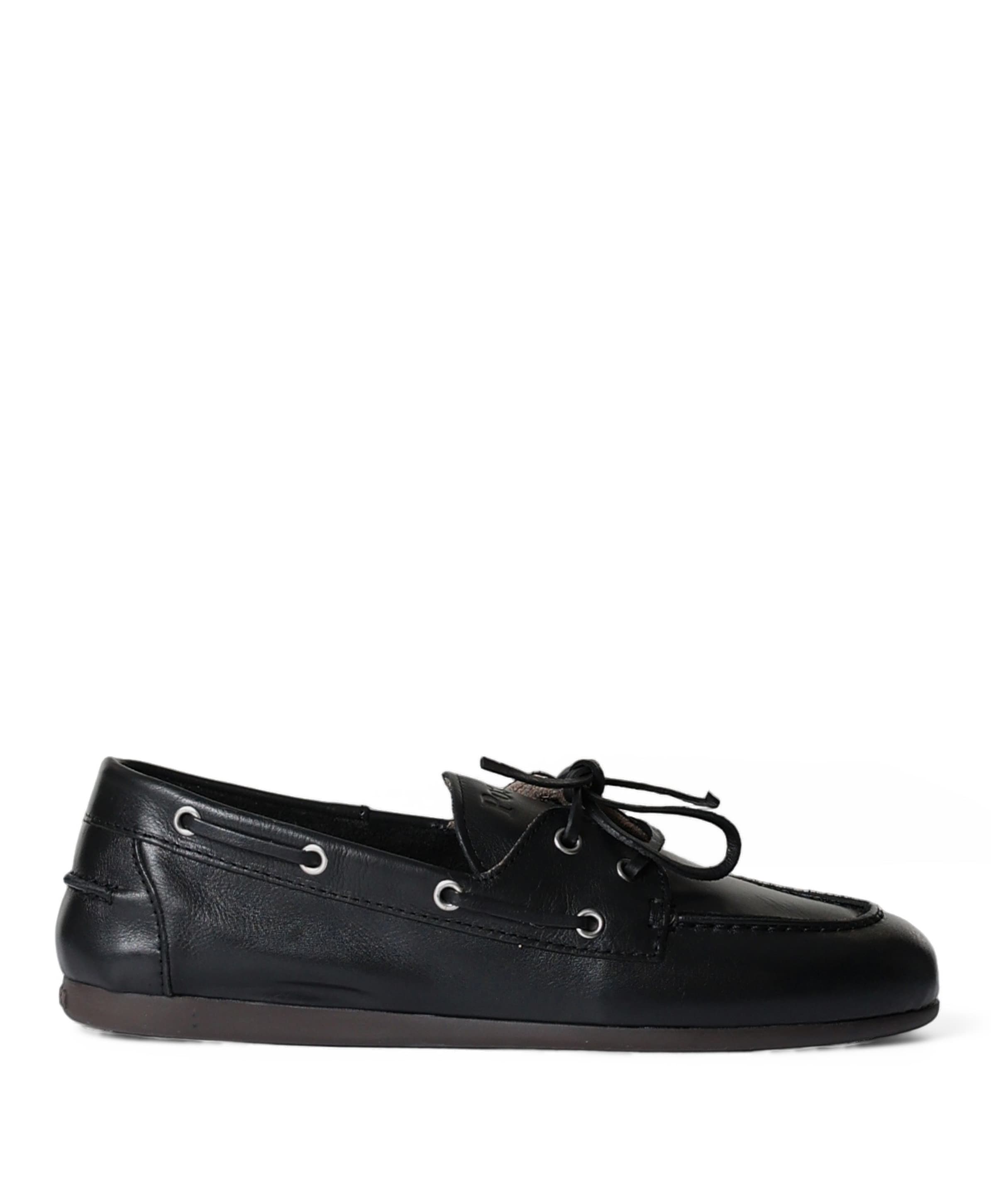 Boat loafer dames instappers zwart