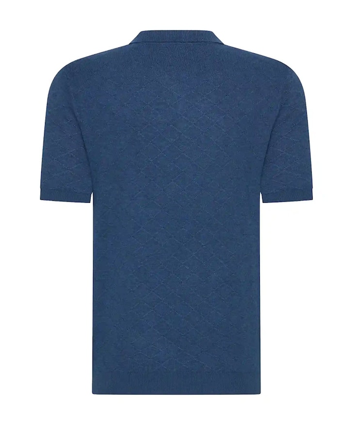 Heren polo blauw