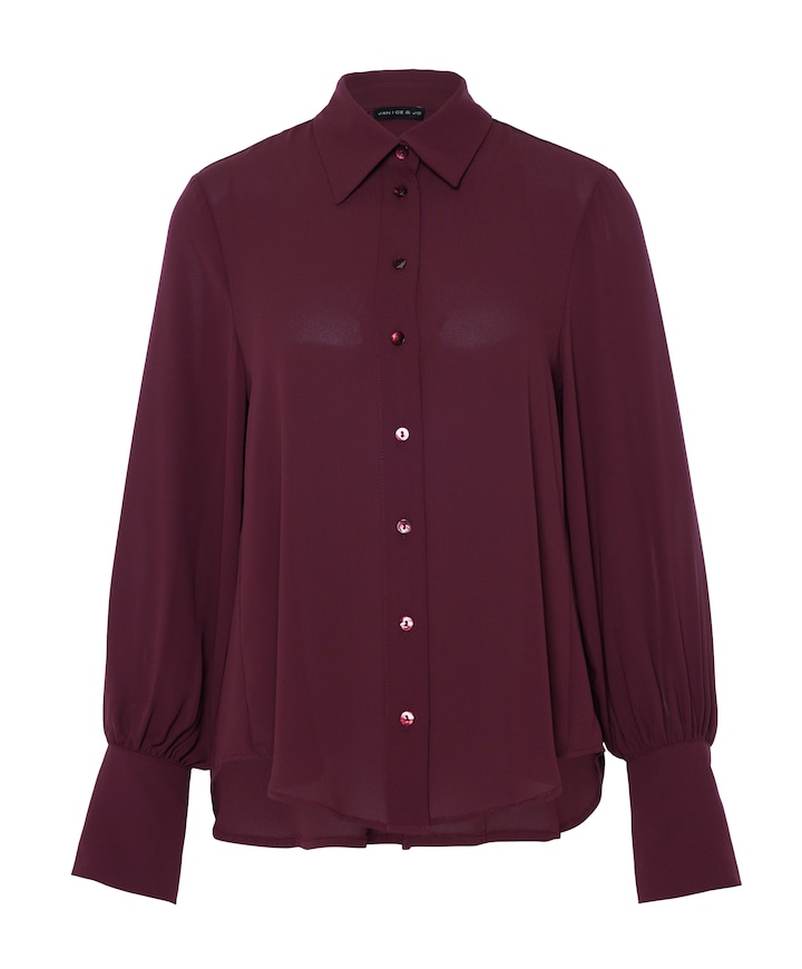 Dames blouse bordeaux