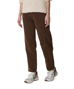 Caitlina side patch tencel twill dames jeans bruin