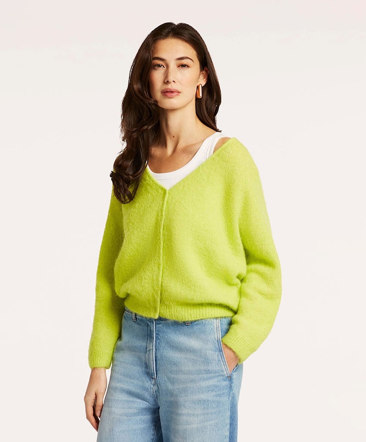 Dames vest groen