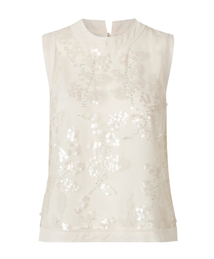 Dames top ecru