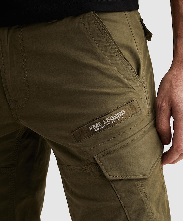 NORDROP CARGO SHORTS STRETCH TWILL heren korte broek groen