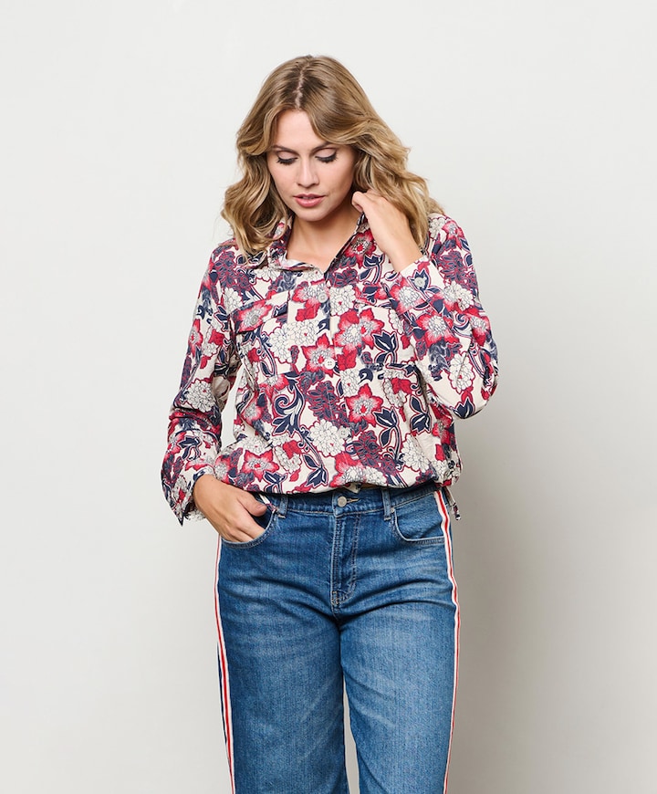 Dames blouse rood