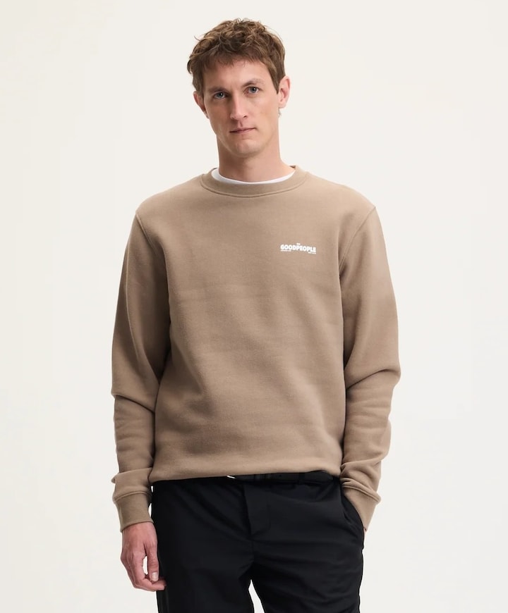 Heren sweater bruin