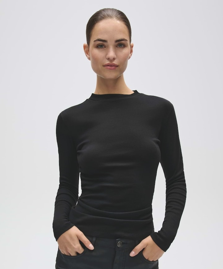 Dames longsleeve zwart