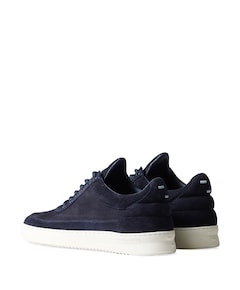 Low Top Suede Grain heren sneakers blauw