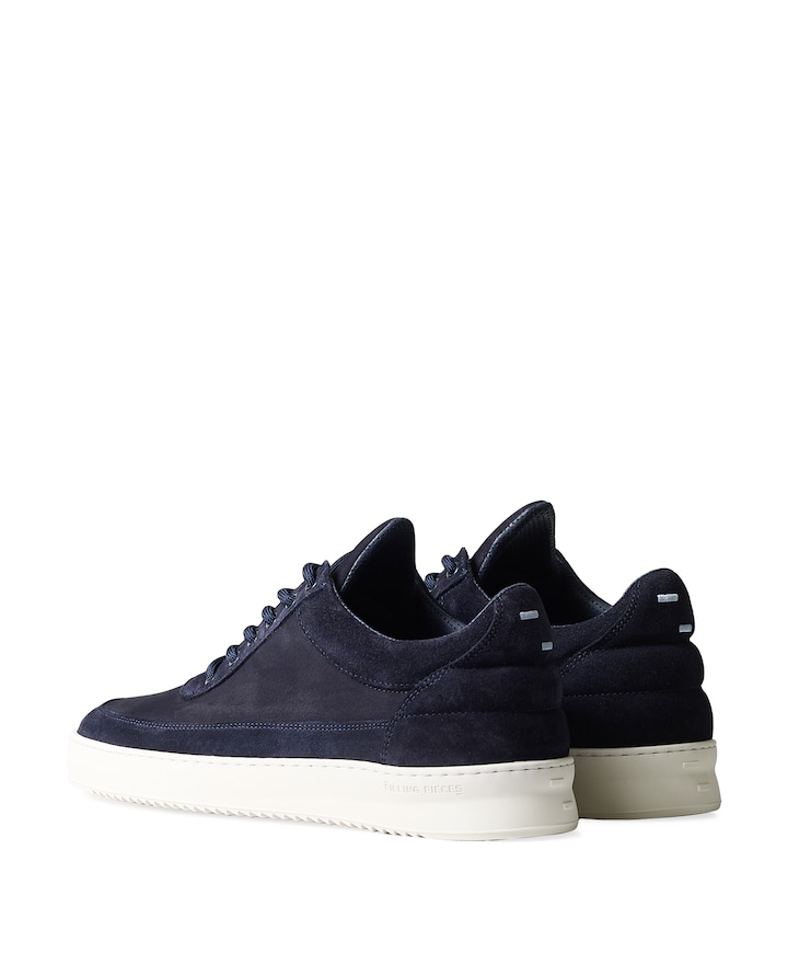 Low Top Suede Grain heren sneakers blauw