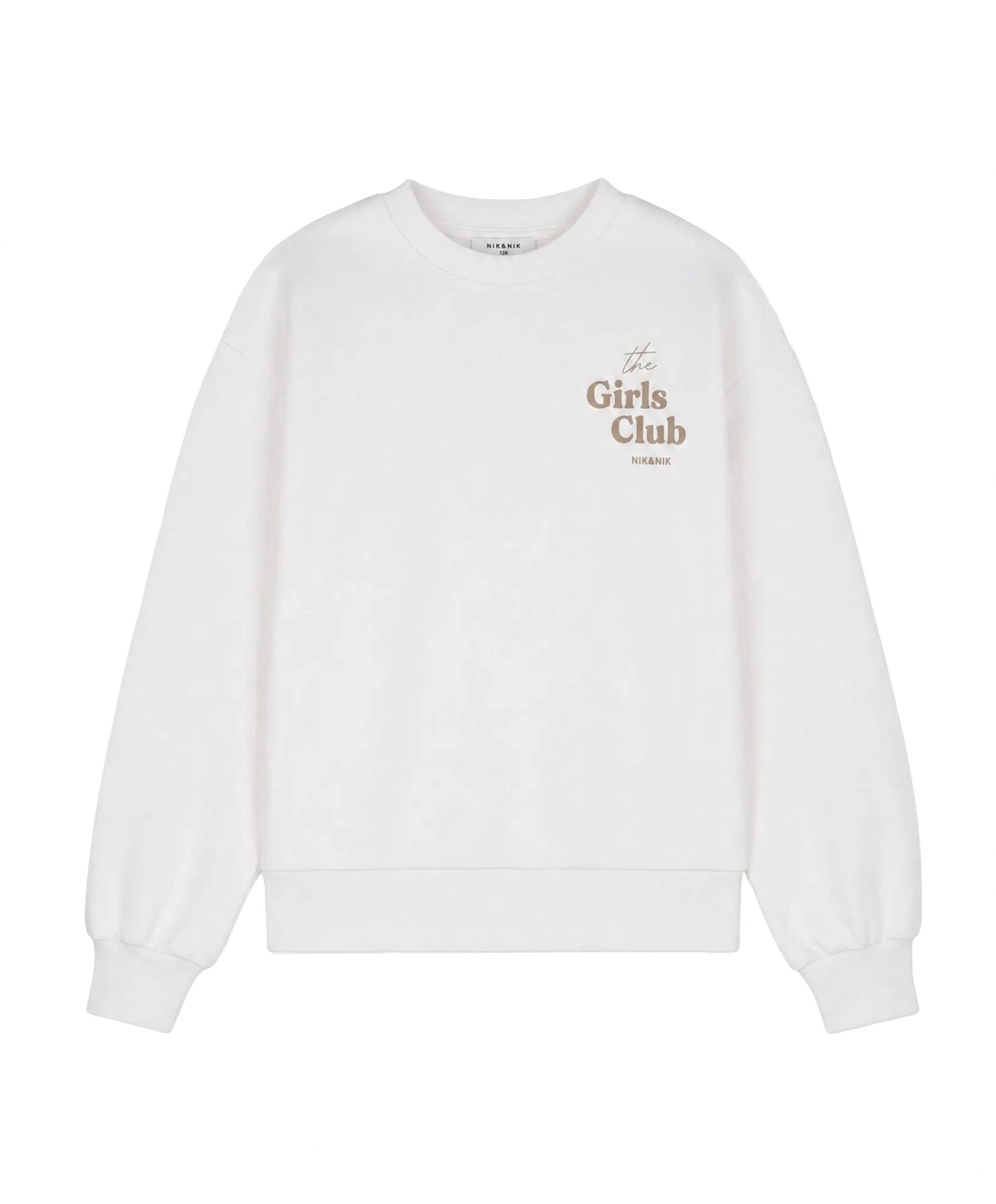 Meisjes sweater ecru