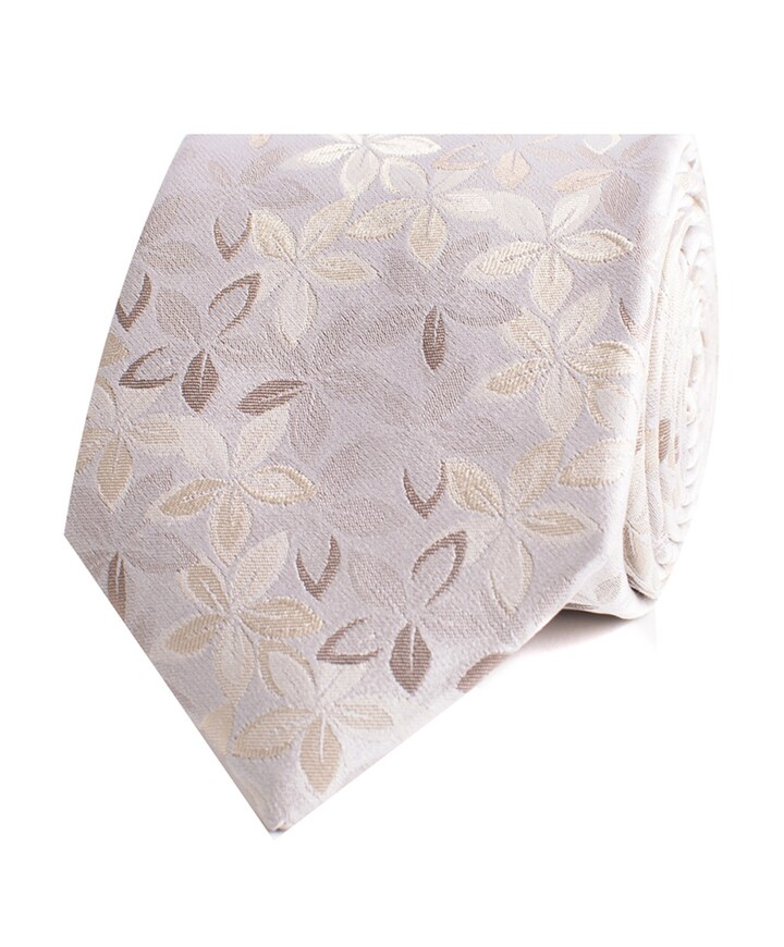 Heren stropdas beige