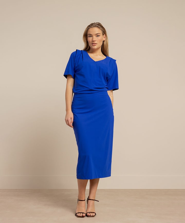 Dames jurk blauw